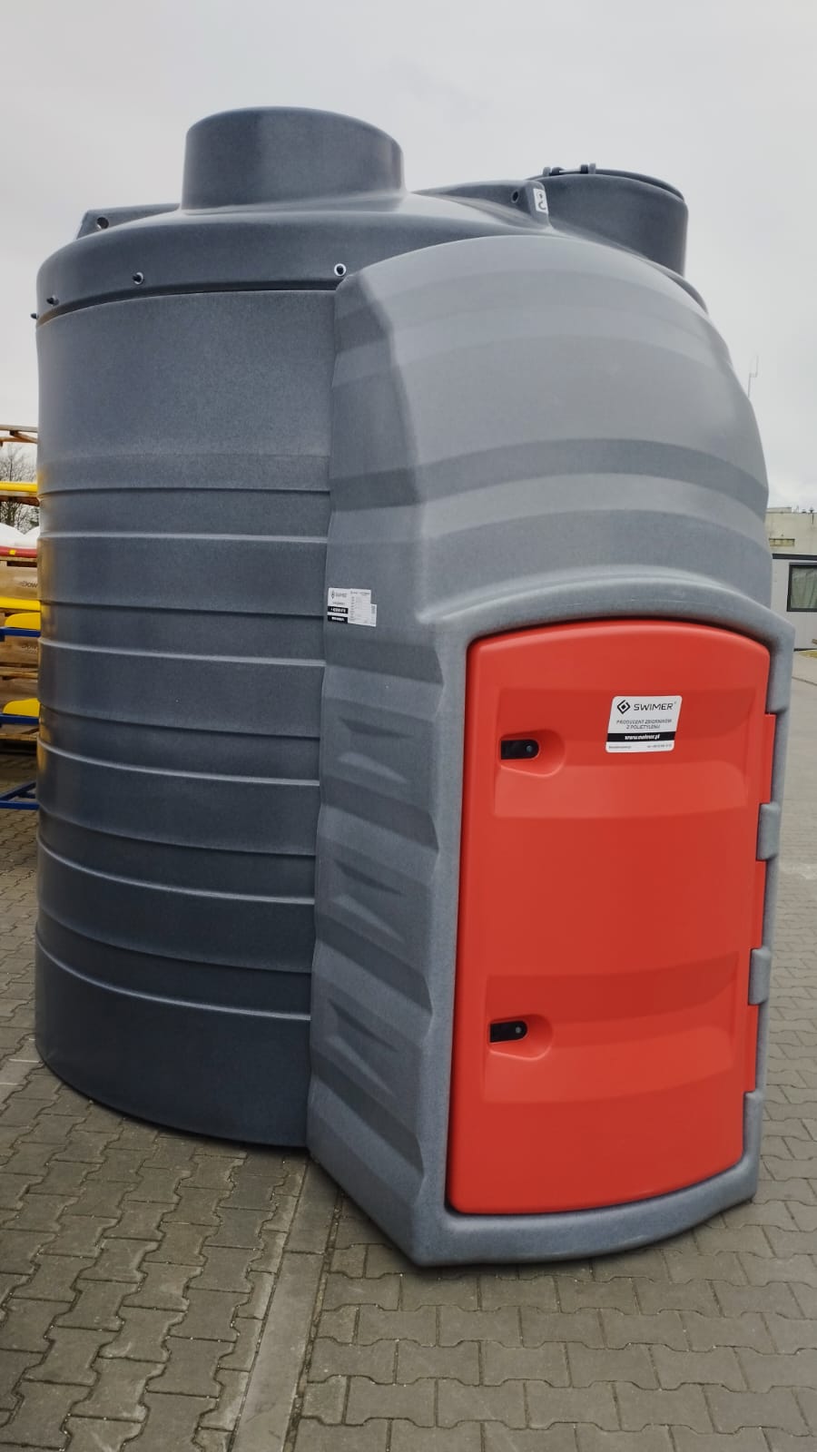 Ємність пластикова двостінна для дизельного пального, вертикальна 12500 літрів, SWIMER